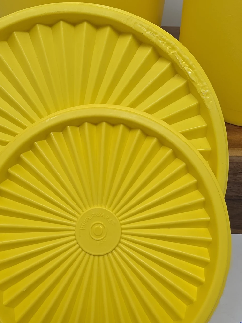 Tupperware Yellow Storage Canisters Set of 2